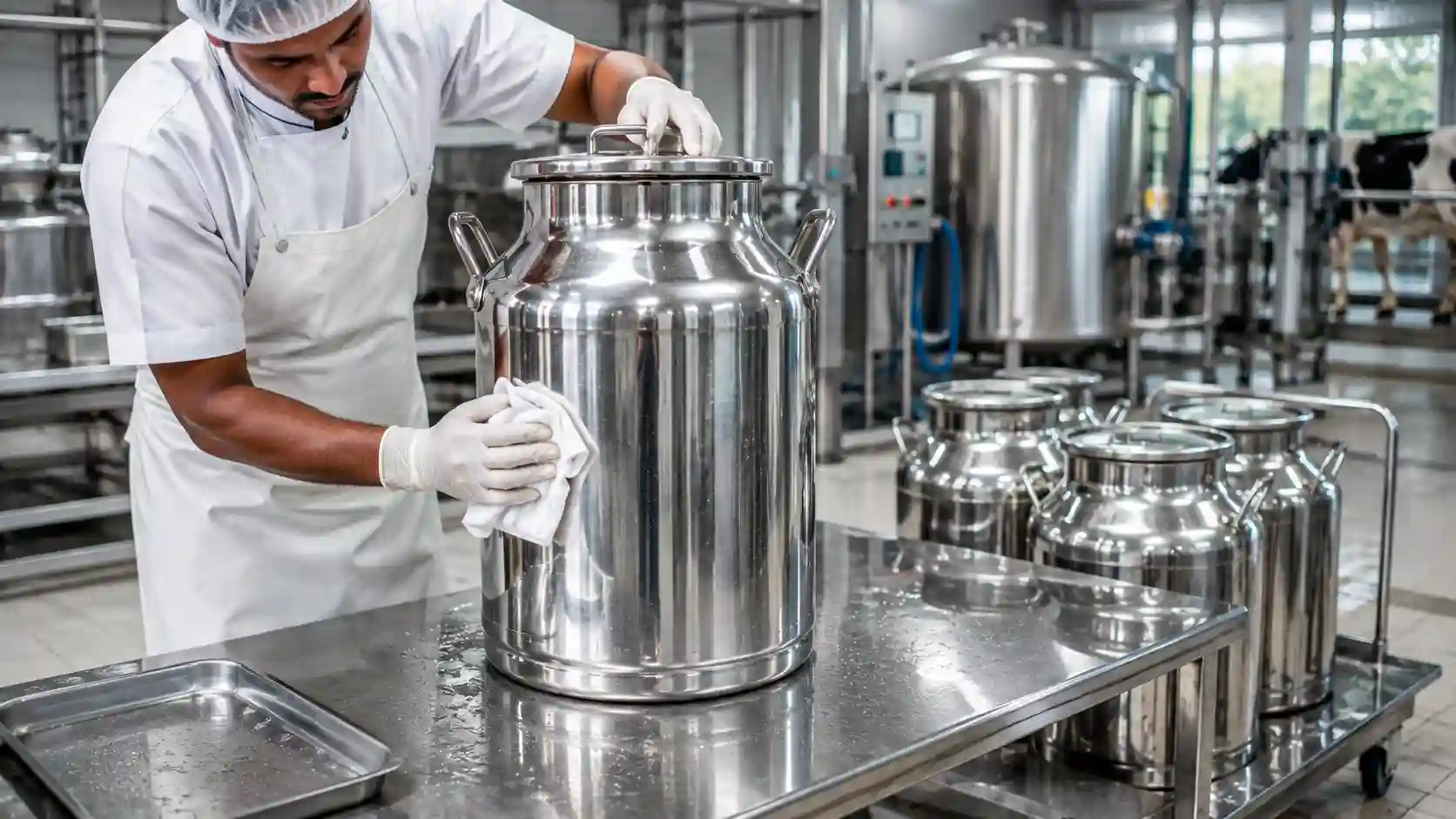 Guia de mantenimiento para cántaras de leche de acero inoxidable